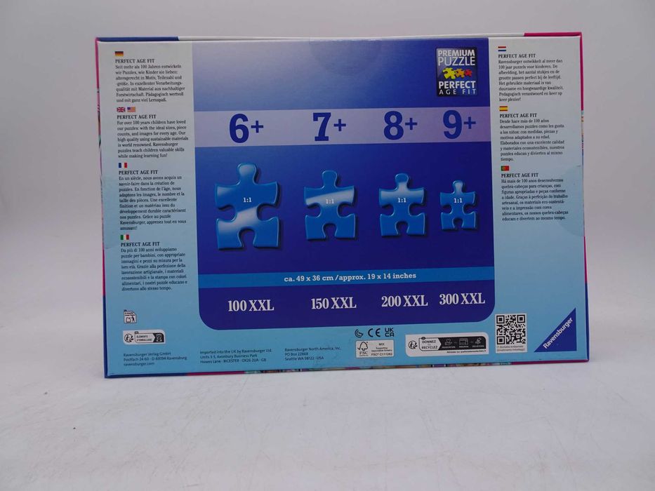 Ravensburger - Puzzle: Barbie, Puzzle-uri pentru copii 100 piese XXL,