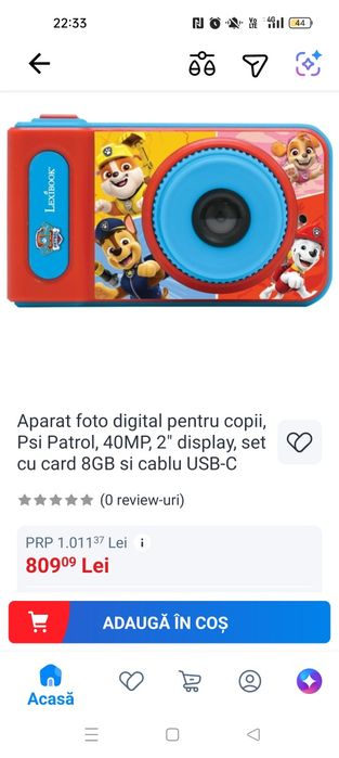 Aparat foto pt copii