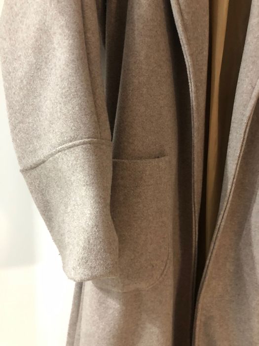 Palton de primăvara stil kimono culoare gri-crem, mărime universala