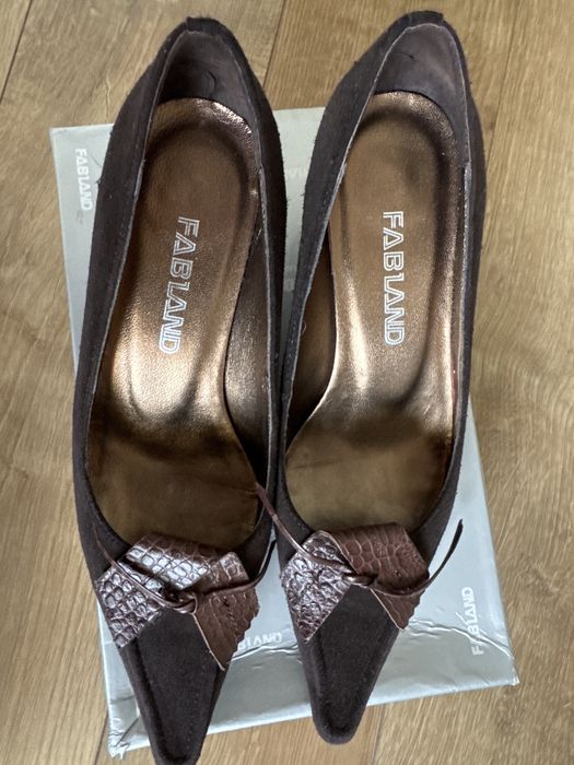 Туфли замшевые. Удобная