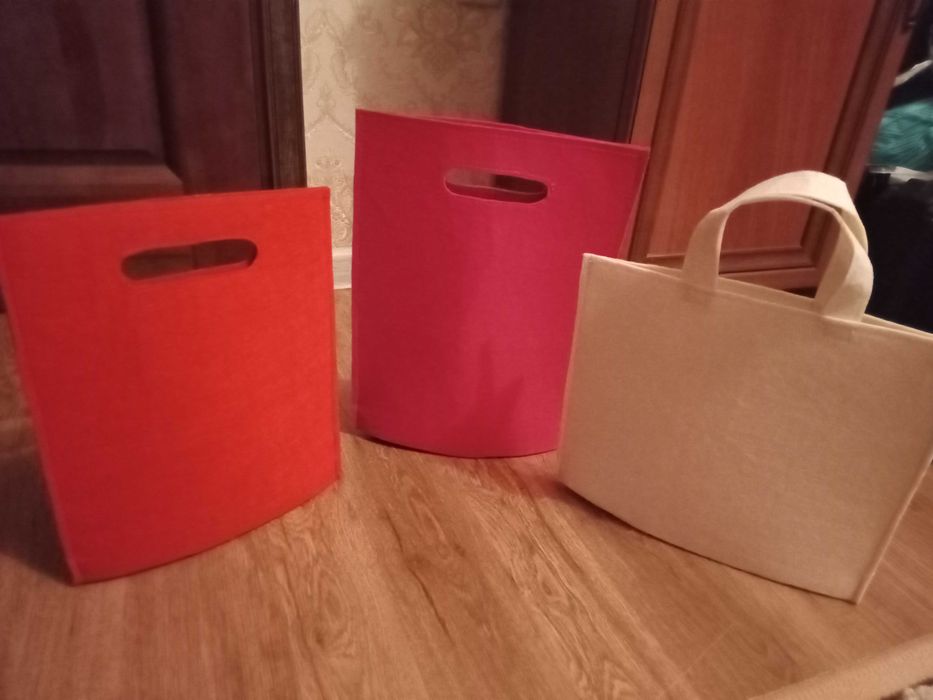 Подарочные пакеты из фетра