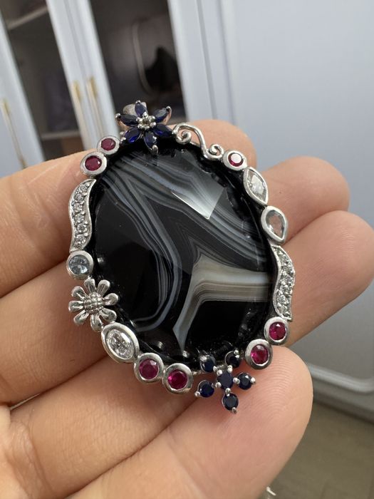 Женский Кулон из серебра