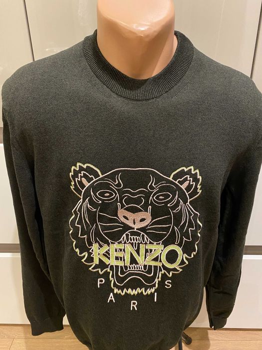 ОРИГИНАЛЕН KENZO, пуловер с бродиран тигър, FC55PU6993XA, размер: L