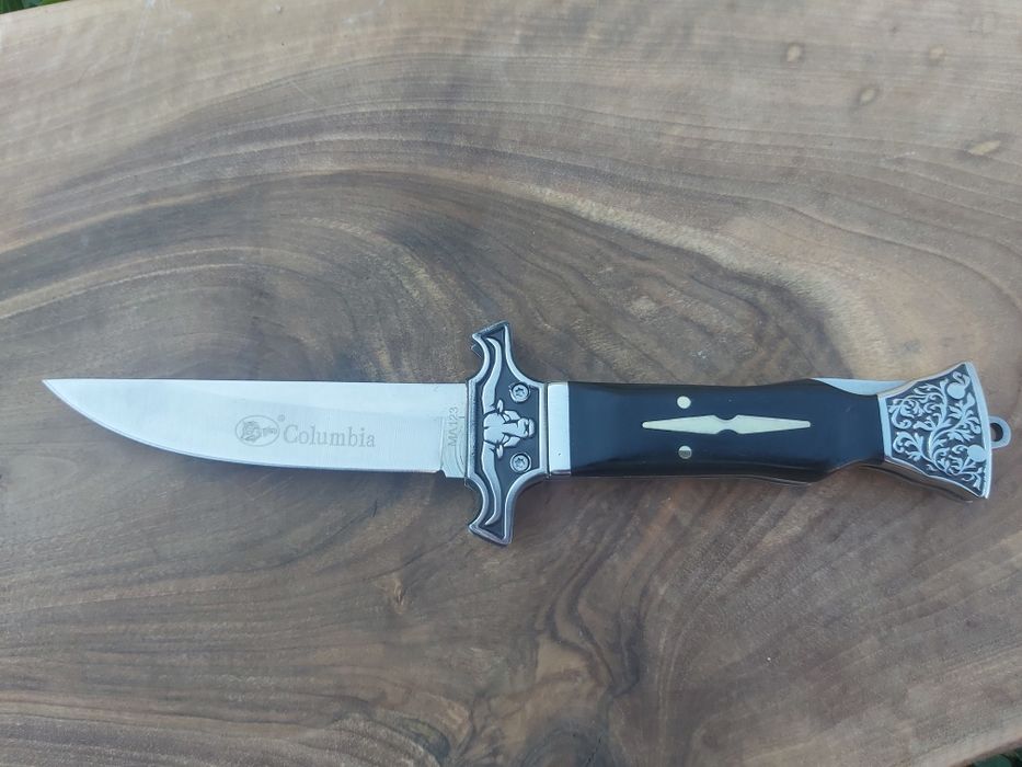 Сгъваем джобен нож Columbia pocket knife с дръжка от дърво,бивол МС123
