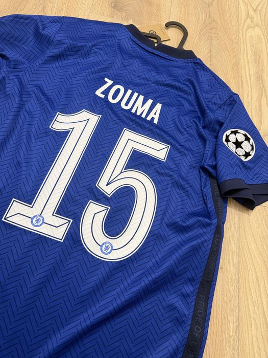 Tricou de fotbal Chelsea Fc patch Champions leagu Nike Kourt Zouma 15 marime M nou cu eticheta