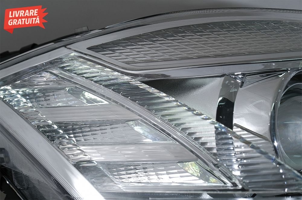 Faruri LED Mercedes Clasa S W221 (2005-2009) Facelift Look Semnalizare