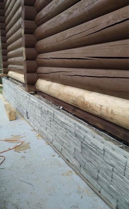 Реставрация деревянных домов. Замена сгнивших бревен(венцов).покраска ...