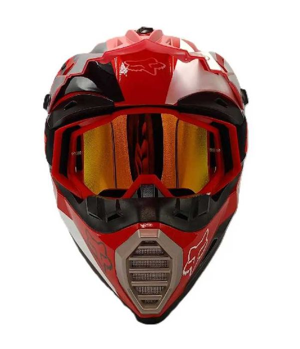 Каска FOX Крос Мотор/Скутер/Бъги/Вело/АТВ + очила