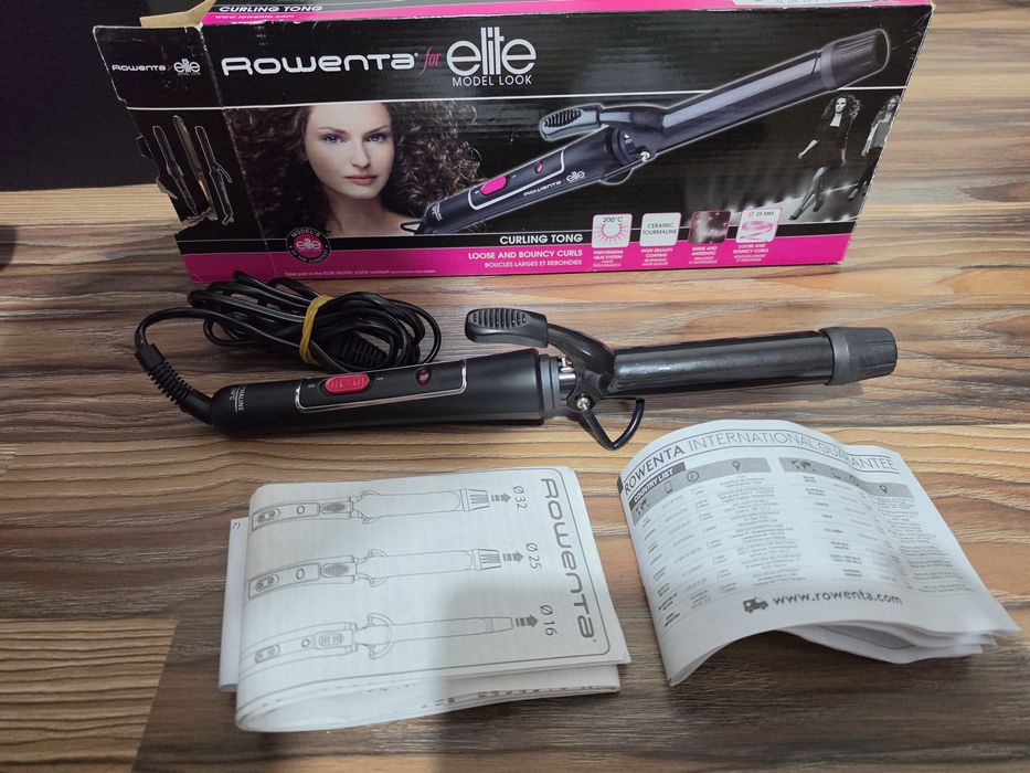 Ondulator de par Rowenta CF2133F0, invelis ceramic, cilindru 16 mm