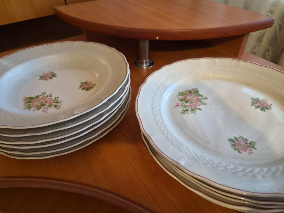 Set 12 farfurii cu flori