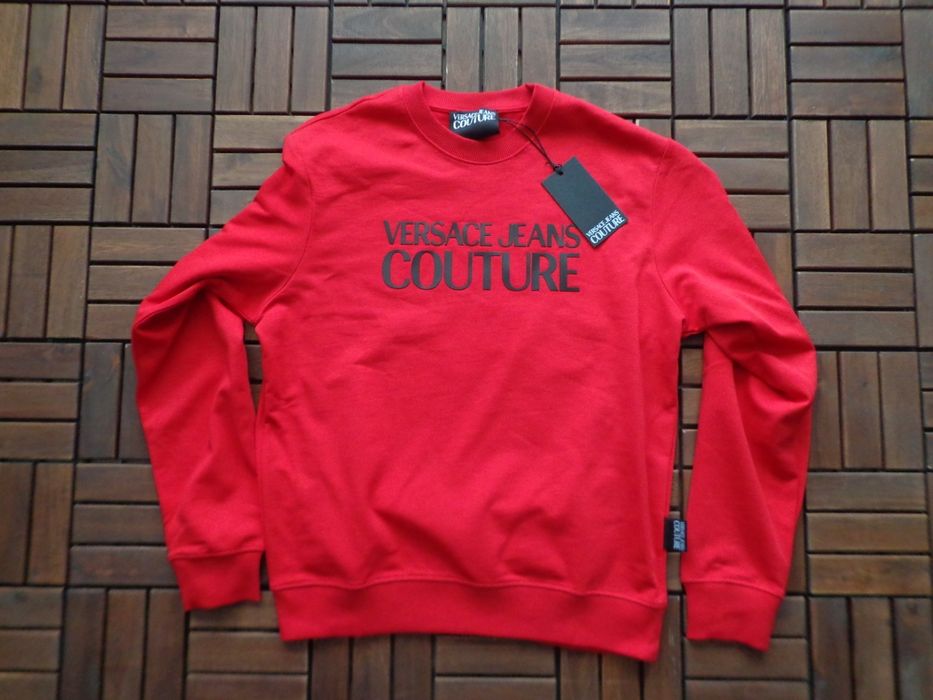 Мъжка блуза с дълъг ръкав Versace Jeans Couture Red / Black размер XL