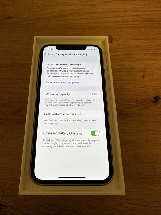 Iphone X Silver 64GB Neverlocked