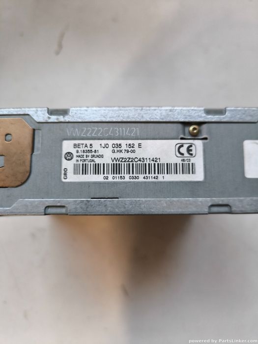Cd Player Auto Volkswagen Golf Iv (1J1) [ 1997 - 2007 ] Oem 1J0035152E