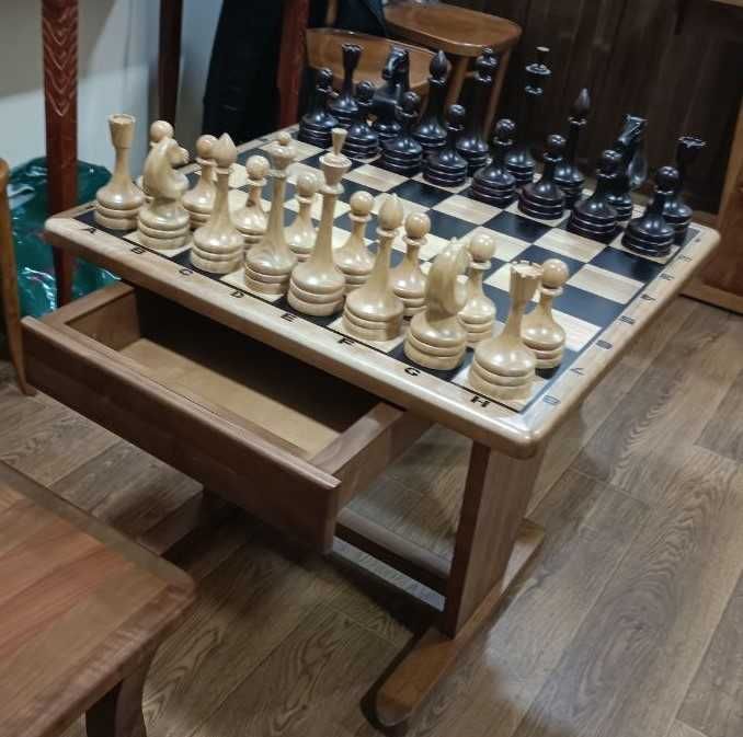 шахматы большие из массива деревянные новые