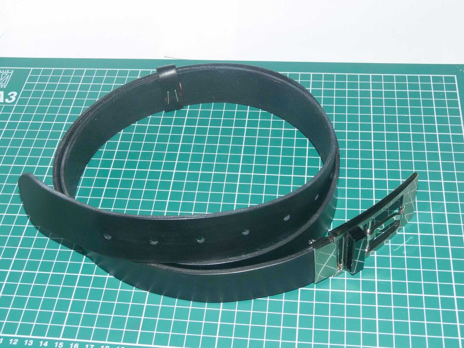 Мъжки колан от естествена кожа, ръчна изработка