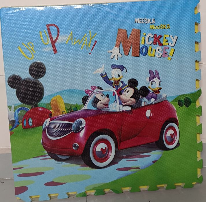 Детские коврики пазлы с 3Д рисунками 4штуки