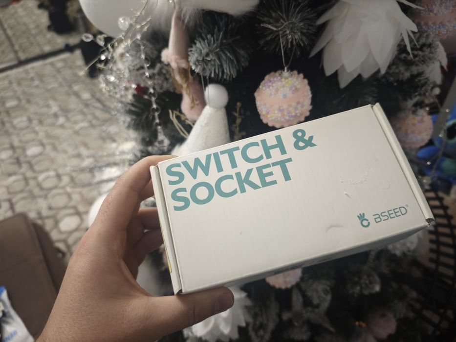 Întrerupător și priza  duble bseed 2 kitul noi