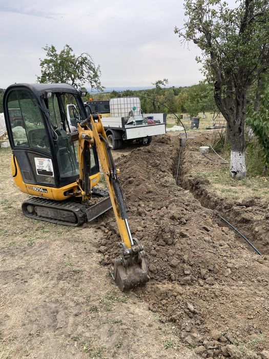 Aer condiționat, montaj, igienizări, instalator sanitar, excavator săpături fundatii, gaze si canalizări si înpământări prize de pământ