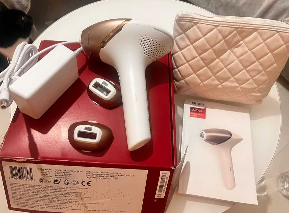Epilator IPL Philips Lumea Seria 9000 BRI955/00, Senzor Smartskin, Nou