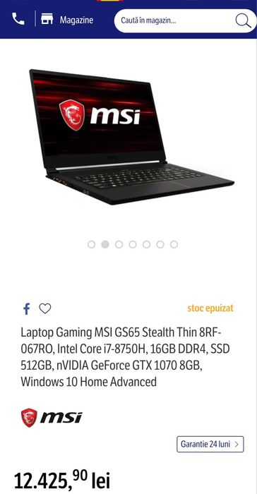 MSI GS65 Stealth Thin 8RF