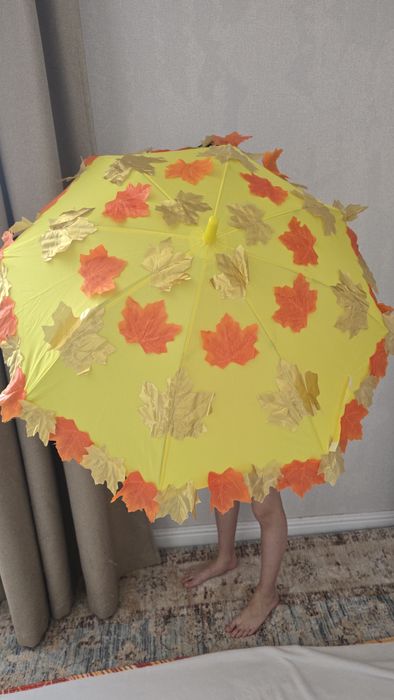 Сәукеле из листьев. Ручная работа