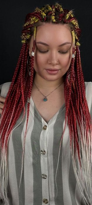 Афрокосы разные цвета