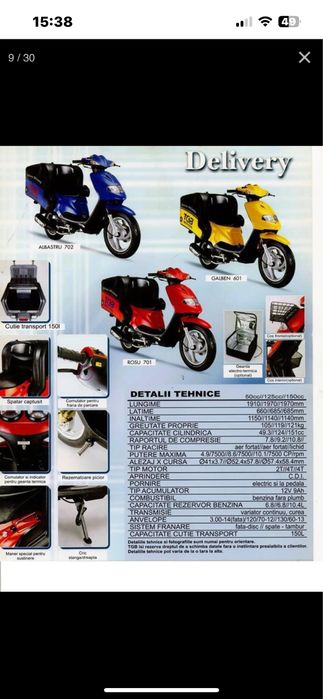Scuter livrari tgb