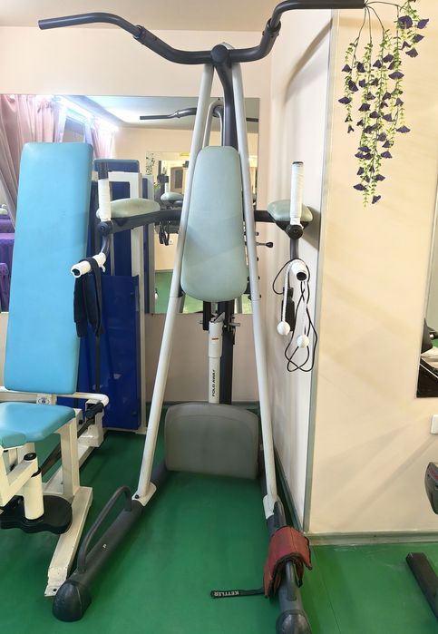 Power tower pull up dip station + абдуктор Продавам фитнес уреди заедно и поотделно