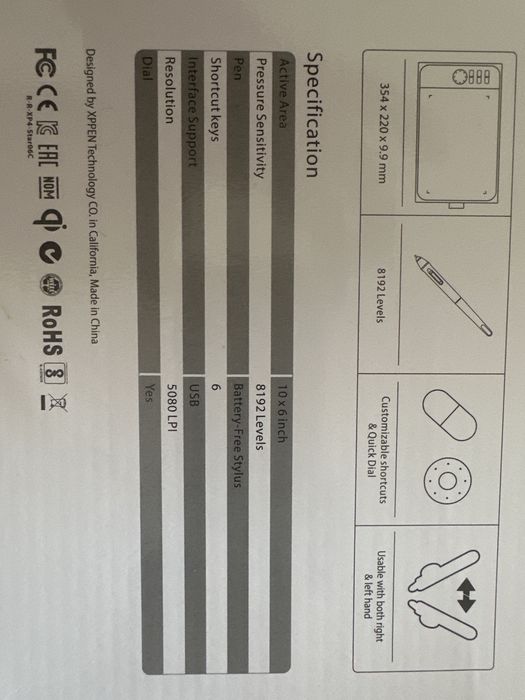Xp-pen star 06c drawing tablet