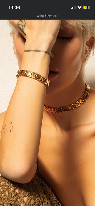 Гривна Flicka в златно