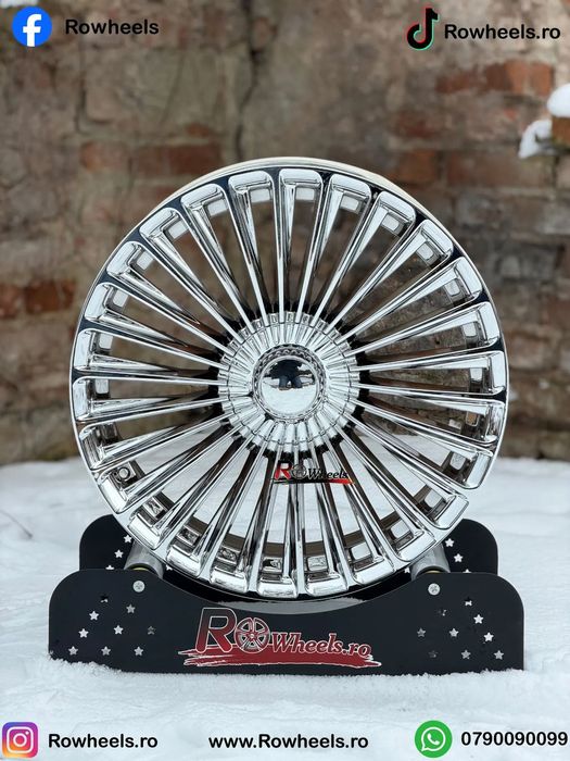 Jante Mercedes 19 R19 W222 W221 W212 W204 W205 W214 W223 anvelope vara/iarna 245-40-19-275-35-19 sau alte dimensiuni recomandate de producator roti mercedes 19 Chrome