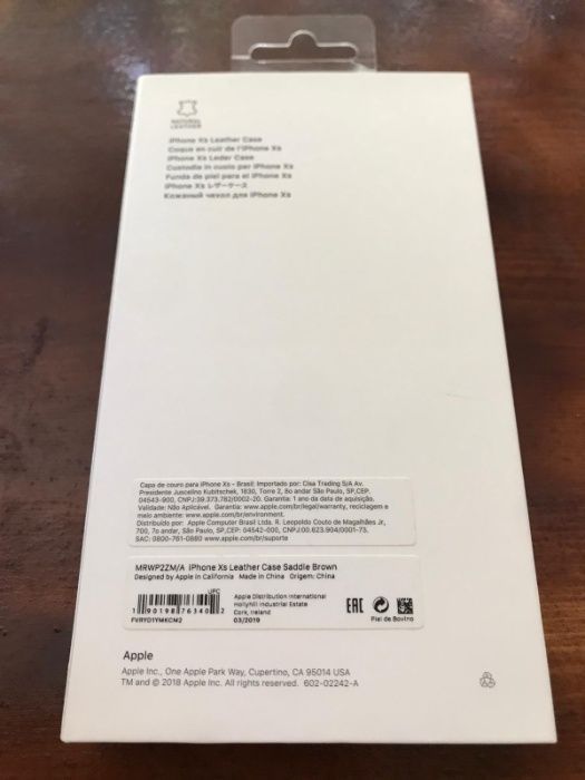 iPhone Xs Saddle Brown Husa Piele ORIGINALA!