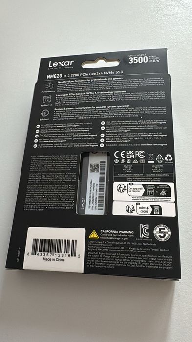 SSD Lexar NM620 1TB PCI Express 3.0 x4 M.2 2280