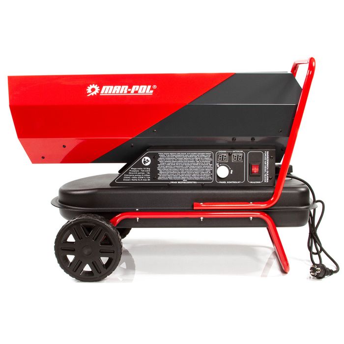 Дизелов калориферMAR-POL,40kW,720 м³/час,19литра,LCDдисплей,термостат