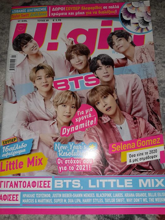 Revista U! Girl cu BTS pe coperta si Little mix
