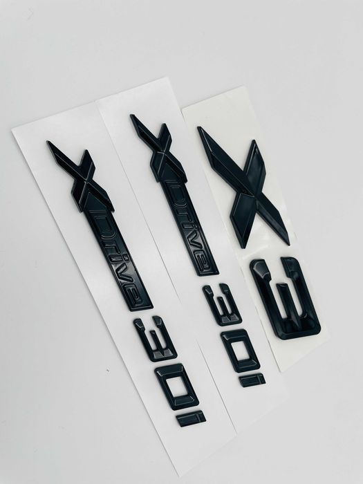 Set embleme compatibile BMW X3 x-drive 30i negru