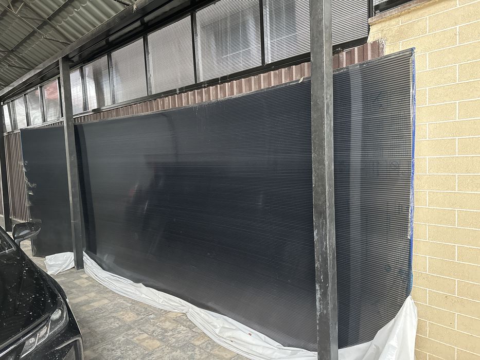 поликарбонат длина 6 метров, цвет серо-синий