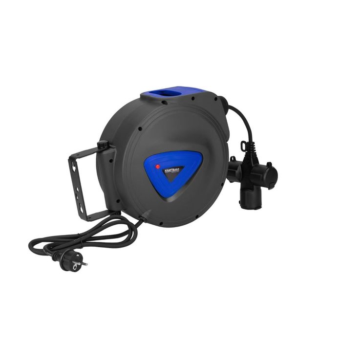 Cablu electric prelungitor cu tambur retractabil automat, 10m, 3 x 1.5