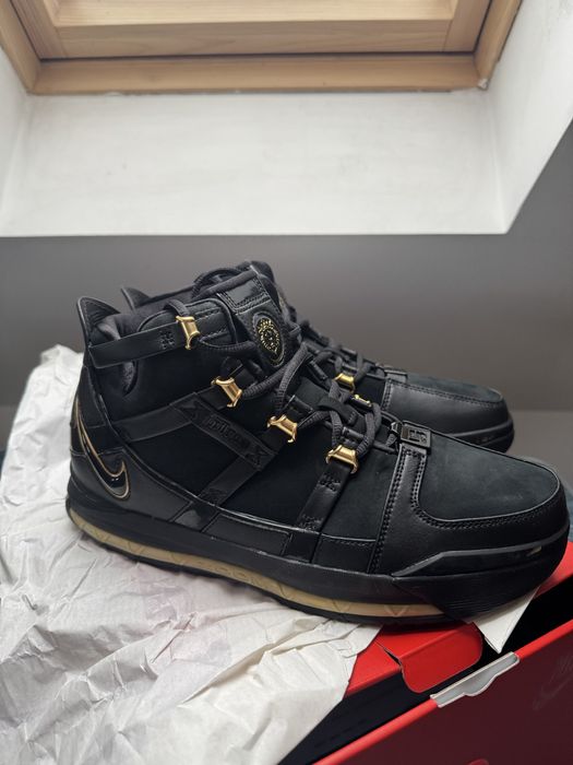 Nike Zoom Lebron 3 QS Black Metallic Gold