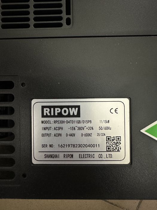 Частотный преобразователь RIPOW 11/15 KW