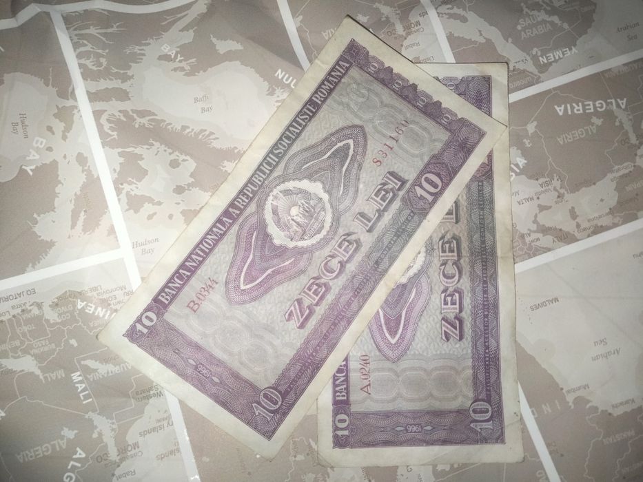 8 Bancnote vechi românești+una din israel