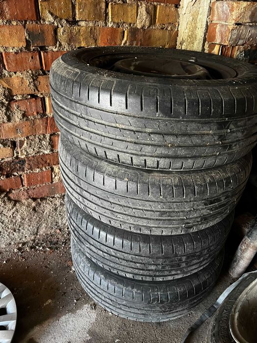 Комплект 15" 5х112 с тасове и летни гуми за VW, Skoda, Audi, Seat