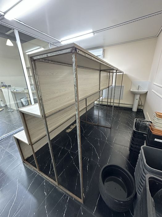 Полки стеллажи металлический каркас