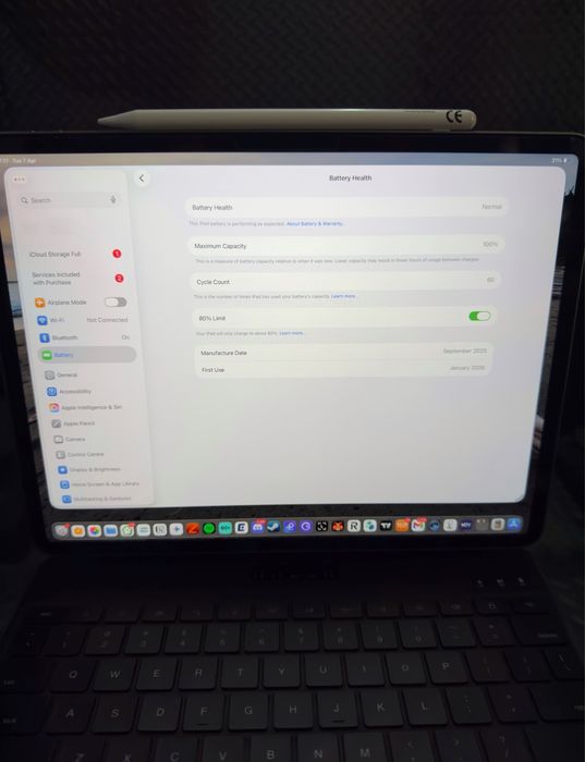 Перфектен * Apple - iPad Air M3, 13'', 2025, 8GB/128GB, Space Grey *