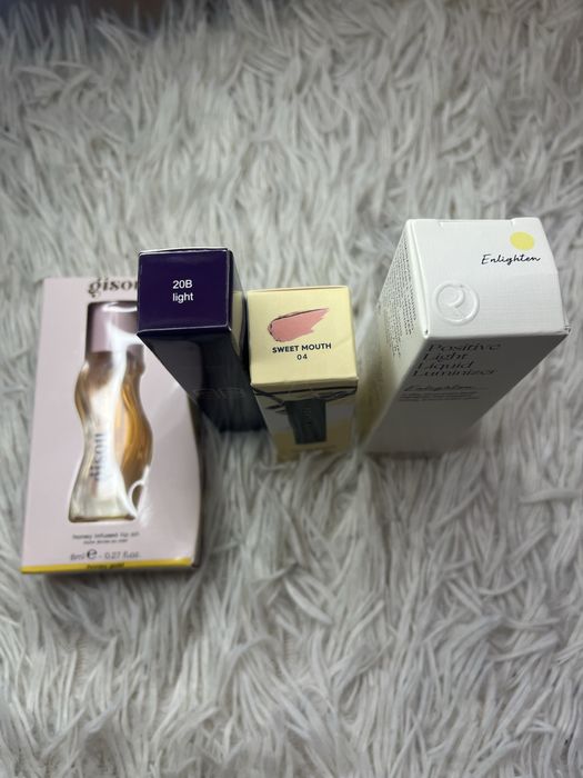 Козметика Gisou, Rare beauty, Tarte, Fenty Beauty