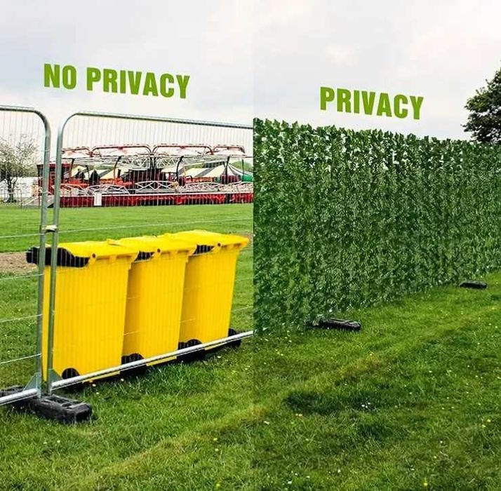 Преграда за балкон, тераса и ограда тип изкуствен жив плет 3х0.5М