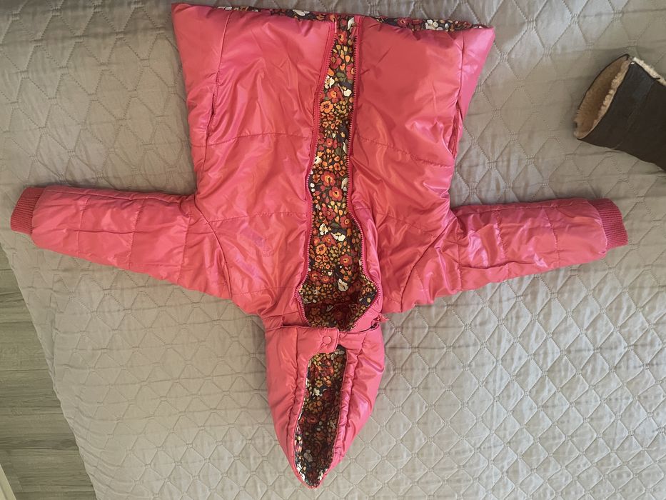 Geaca cu 2 fete pentru fetite