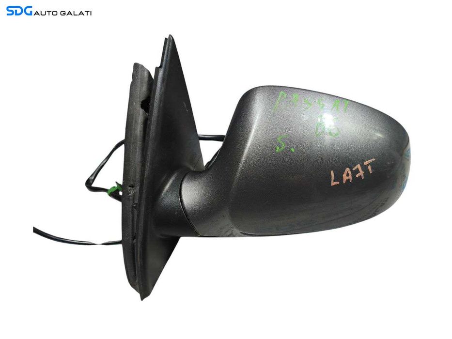 Oglinda Stanga Electrica Volkswagen Passat B6 2005 - 2010 Culoare Gri LA7T Cod 3C0857933 [LR1306]