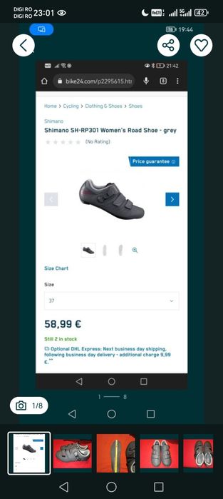 Pantofi Ciclism Shimano 38/23,8