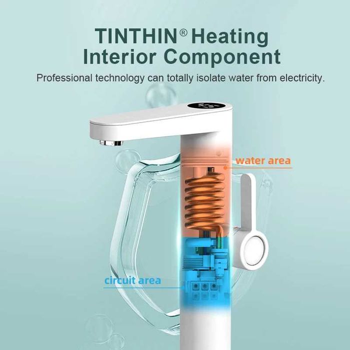 Проточен смесител с нагревател Briwellna BP23-White